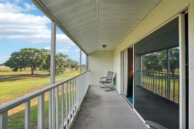 view of balcony