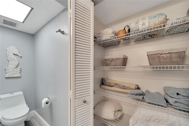 1028 Apollo Beach Blvd Unit 27, Apollo Beach, FL 33572 - bathroom with a closet and a skylight