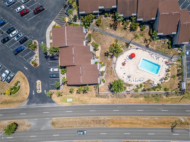 1028 Apollo Beach Blvd Unit 27, Apollo Beach, FL 33572 - drone / aerial view of a pool