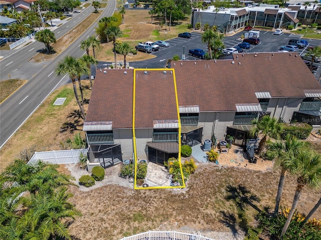 1028 Apollo Beach Blvd Unit 27, Apollo Beach, FL 33572 - aerial overview of property's location featuring property parcel outlined