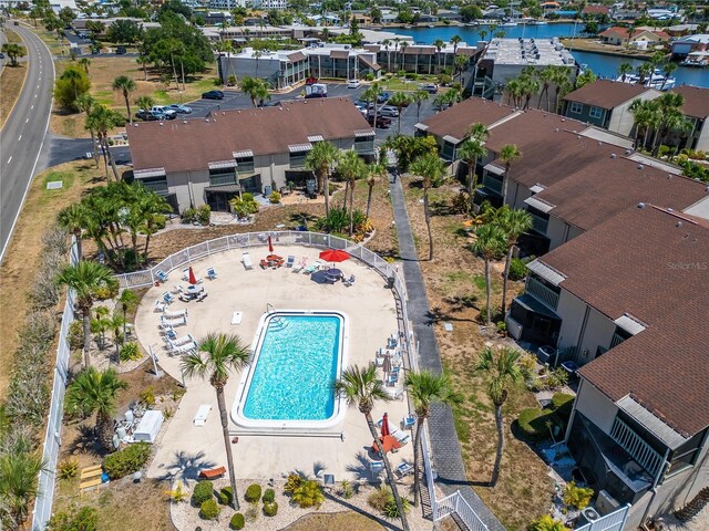 1028 Apollo Beach Blvd Unit 27, Apollo Beach, FL 33572 - aerial overview of property's location featuring a nearby body of water and nearby suburban area