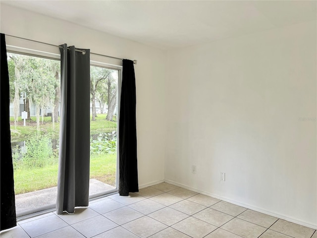 view of tiled empty room