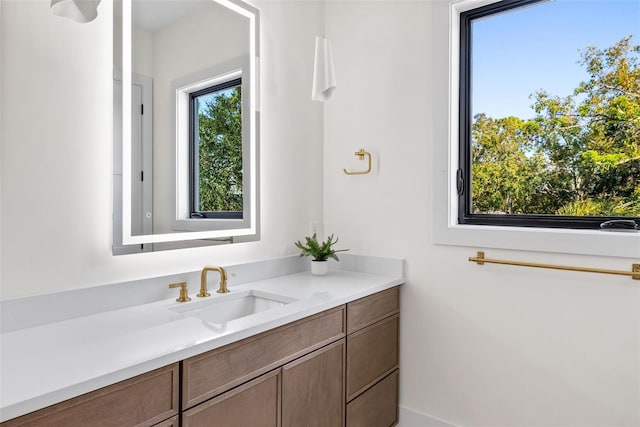 bathroom featuring vanity