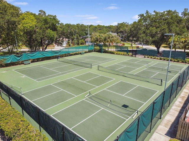 view of tennis court