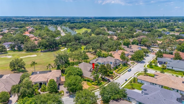 1227 Toscano Dr, Trinity, FL 34655 - aerial perspective of suburban area with a golf club