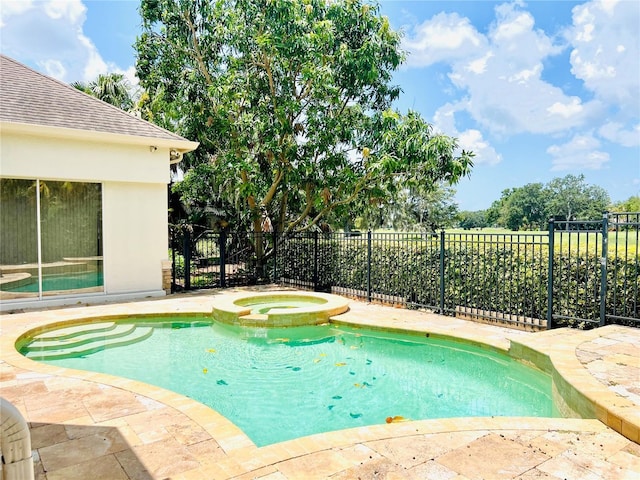 1227 Toscano Dr, Trinity, FL 34655 - view of swimming pool with a pool with connected hot tub