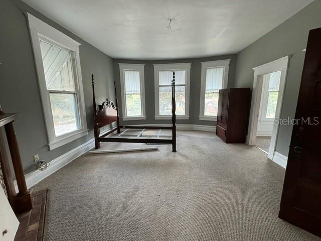 interior space featuring carpet flooring