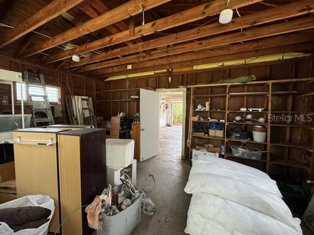 interior space with concrete flooring