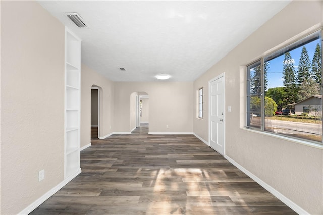 entryway featuring dark hardwood / wood-style flooring