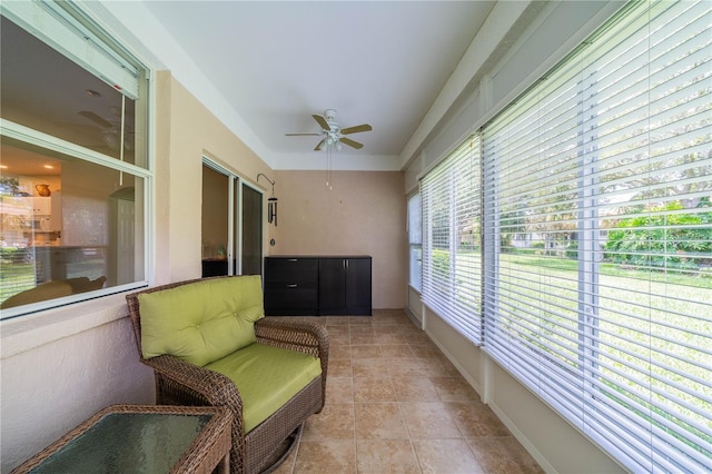 view of sunroom / solarium