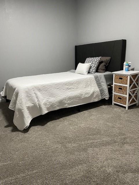 bedroom featuring carpet flooring