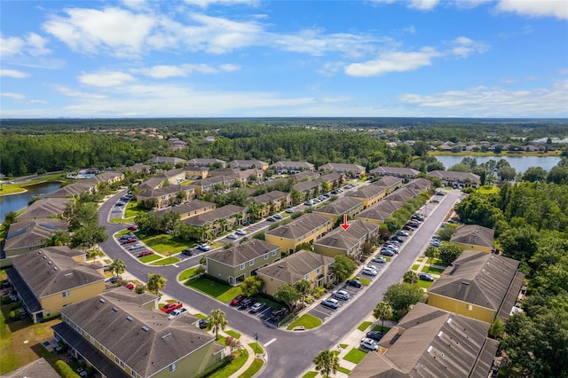 8545 Trail Wind Dr, Tampa, FL 33647 - birds eye view of property with a water view