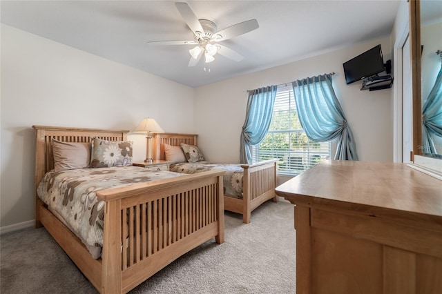 8545 Trail Wind Dr, Tampa, FL 33647 - bedroom featuring ceiling fan and carpet flooring