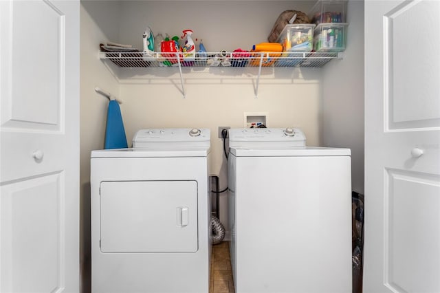 8545 Trail Wind Dr, Tampa, FL 33647 - clothes washing area with washer and clothes dryer