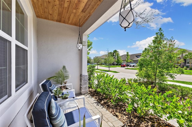 view of patio / terrace featuring covered porch