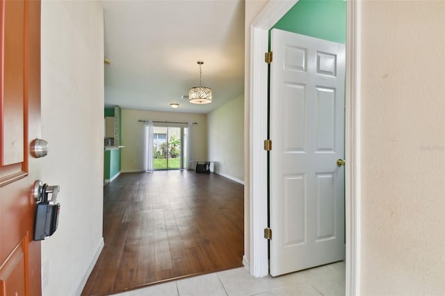 view of tiled entrance foyer