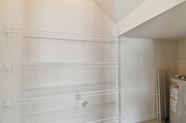 pantry with water heater