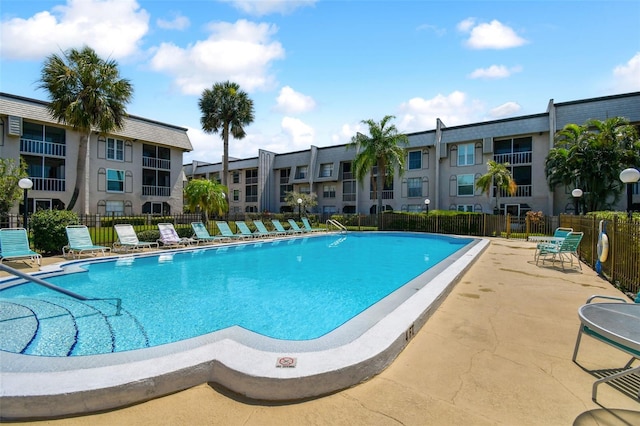 view of pool with a patio