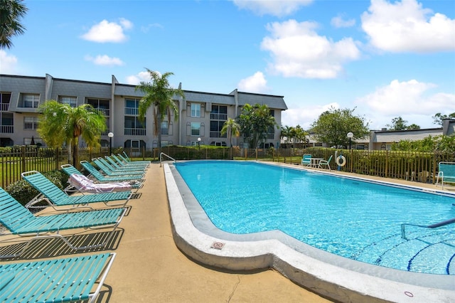 view of pool with a patio area