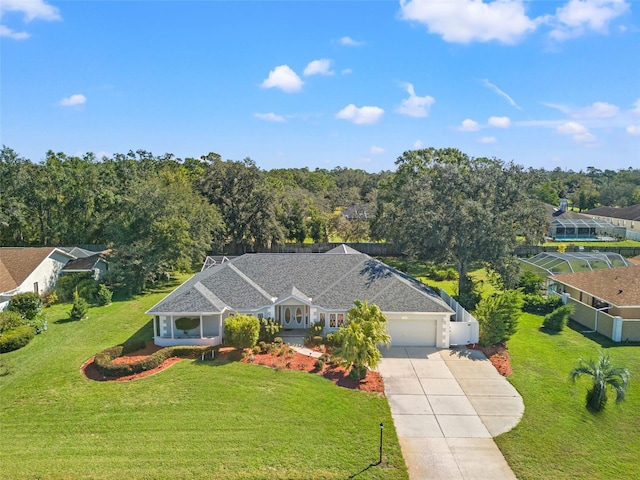 birds eye view of property