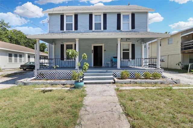 view of front of house with covered porch