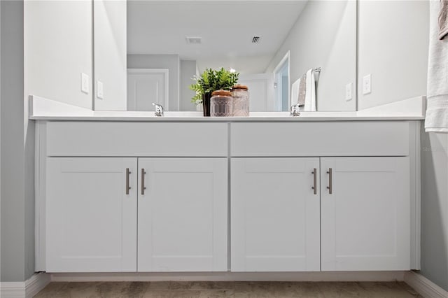 bathroom with vanity