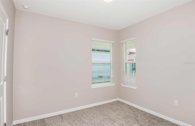 view of carpeted empty room