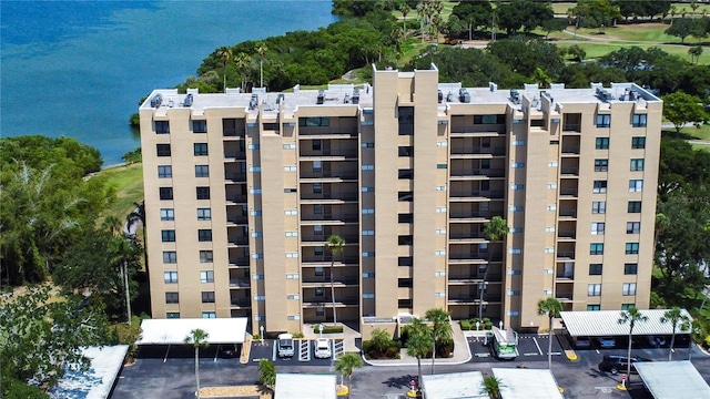 view of property with a water view