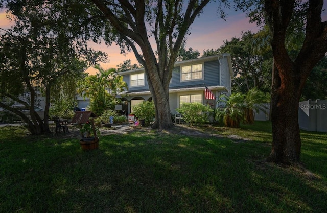 exterior space featuring a yard