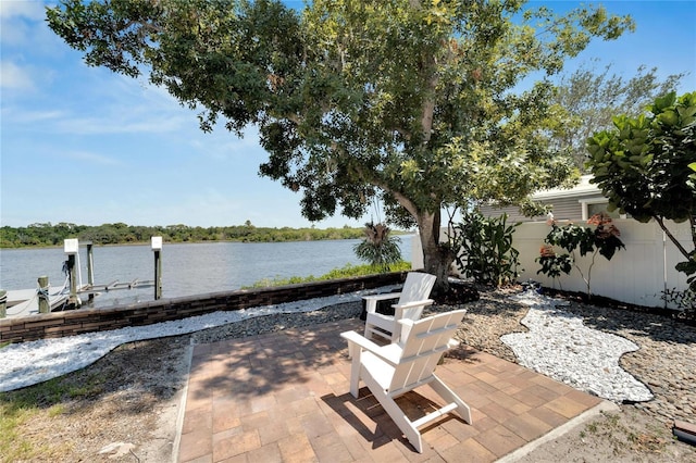 2628 River Bend Dr, Ruskin, FL 33570 - view of patio / terrace with a water view