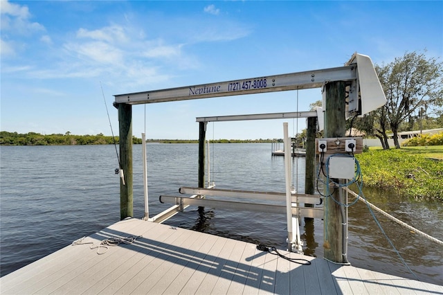2628 River Bend Dr, Ruskin, FL 33570 - view of dock featuring a water view