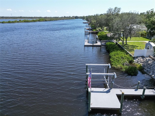 2628 River Bend Dr, Ruskin, FL 33570 - view of dock featuring a water view