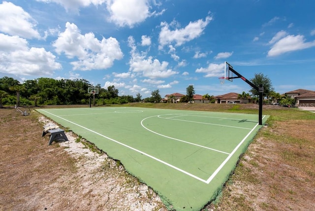 view of sport court