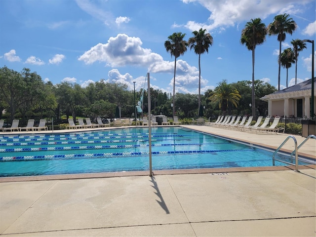 pool featuring a patio