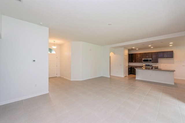 view of unfurnished living room