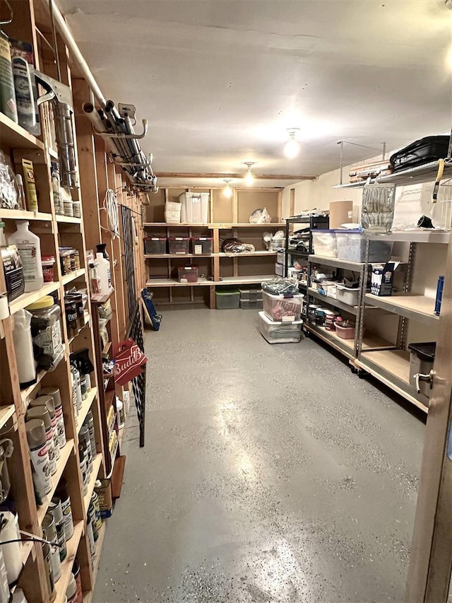 view of storage room