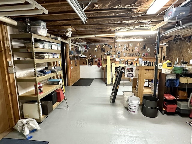 view of storage room