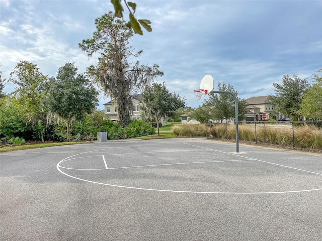 view of sport court