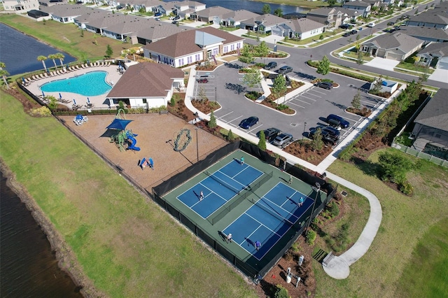 birds eye view of property