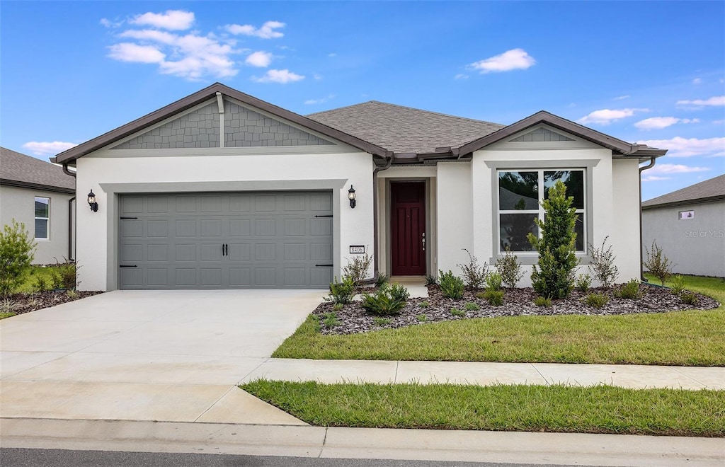 ranch-style house with a garage