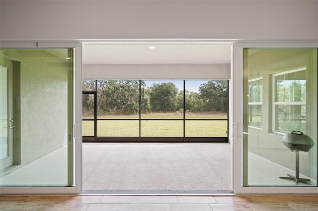 view of doorway to outside