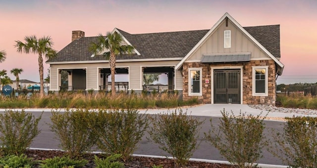 view of craftsman inspired home