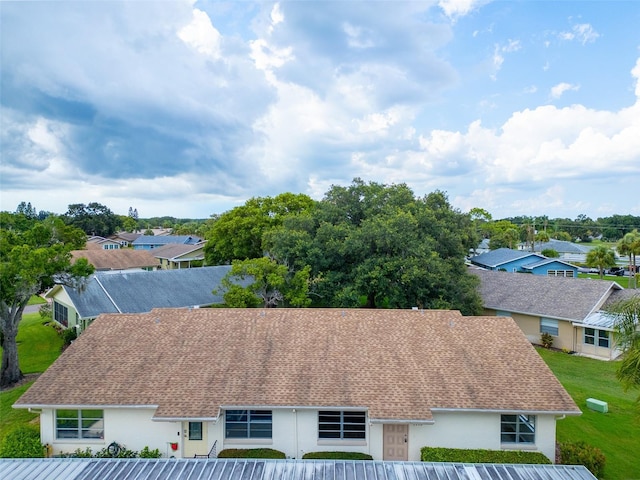 aerial view featuring a residential view