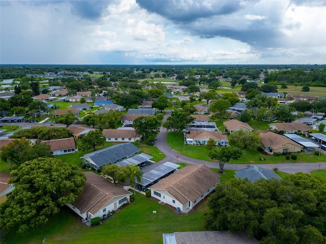 bird's eye view with a residential view