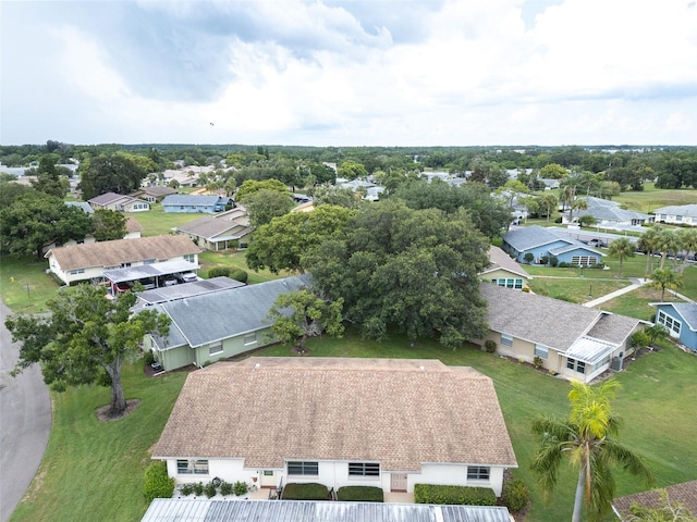 drone / aerial view with a residential view