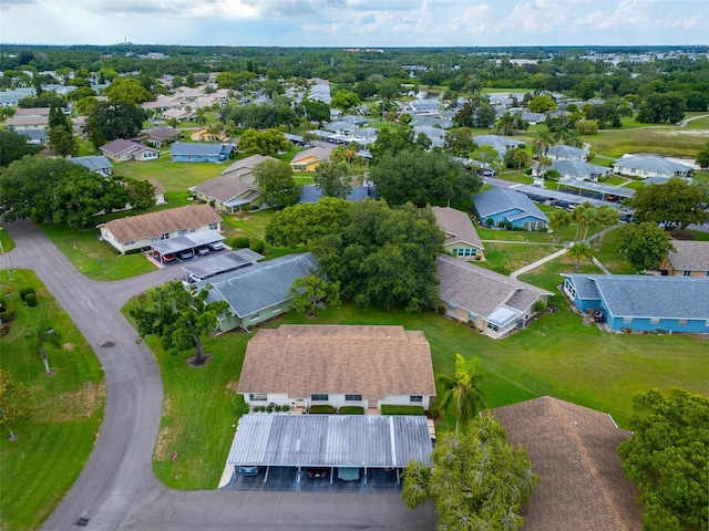 aerial view featuring a residential view