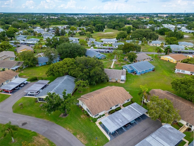 bird's eye view featuring a residential view