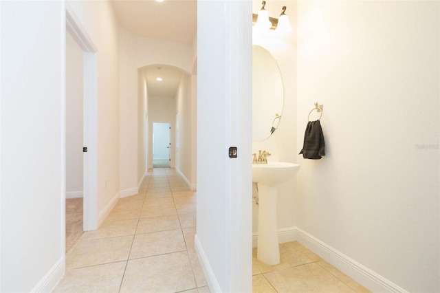 bathroom featuring tile patterned floors