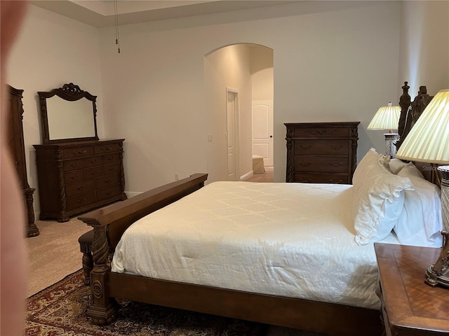 bedroom with carpet flooring