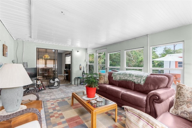 view of sunroom / solarium